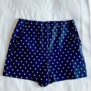 Zara high-wasted shorts, polka dots, front side pockets